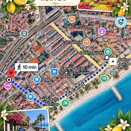 Le Saint Michel - Menton#monaco - 6 Persons - Parking- Bord De Mentone